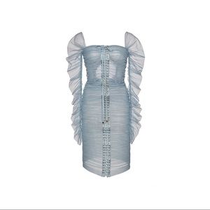 Dolce & Gabbana draped lace bustier dress